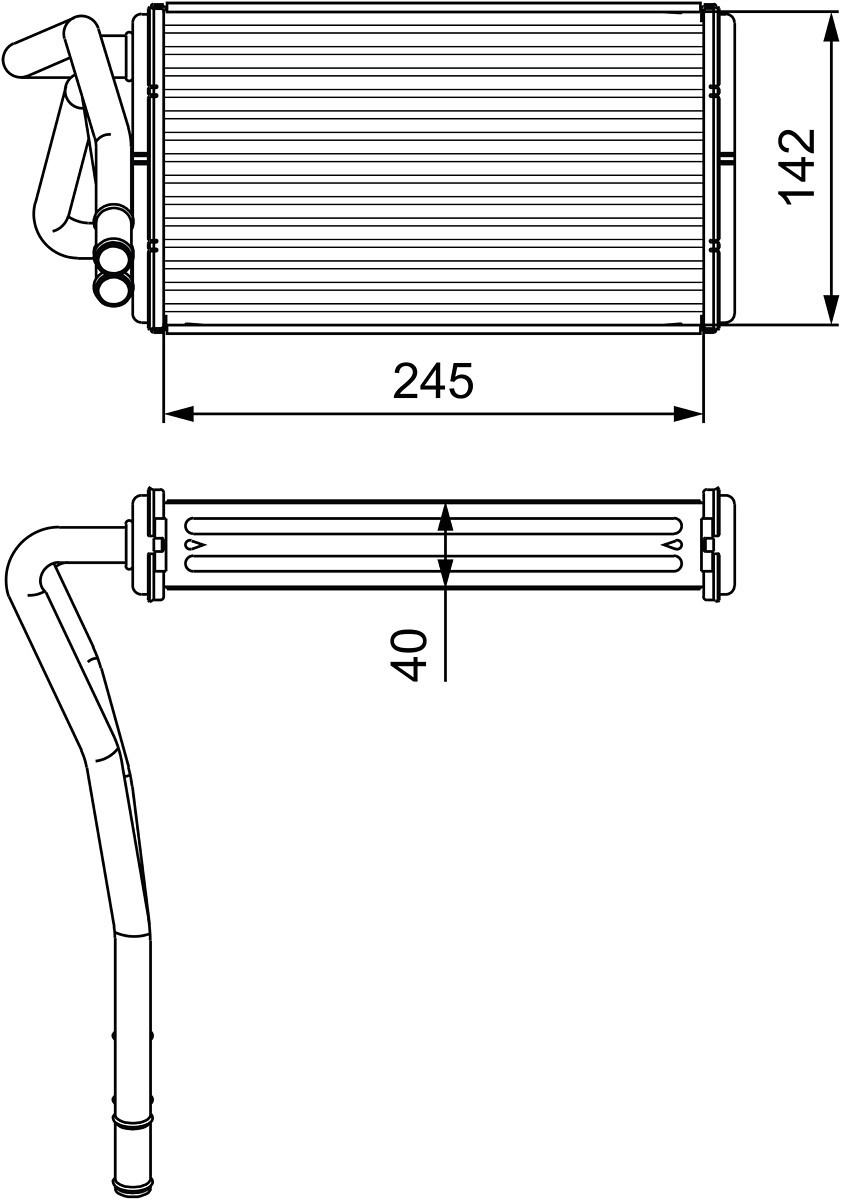 Теплообменник отопление салона VALEO 812277