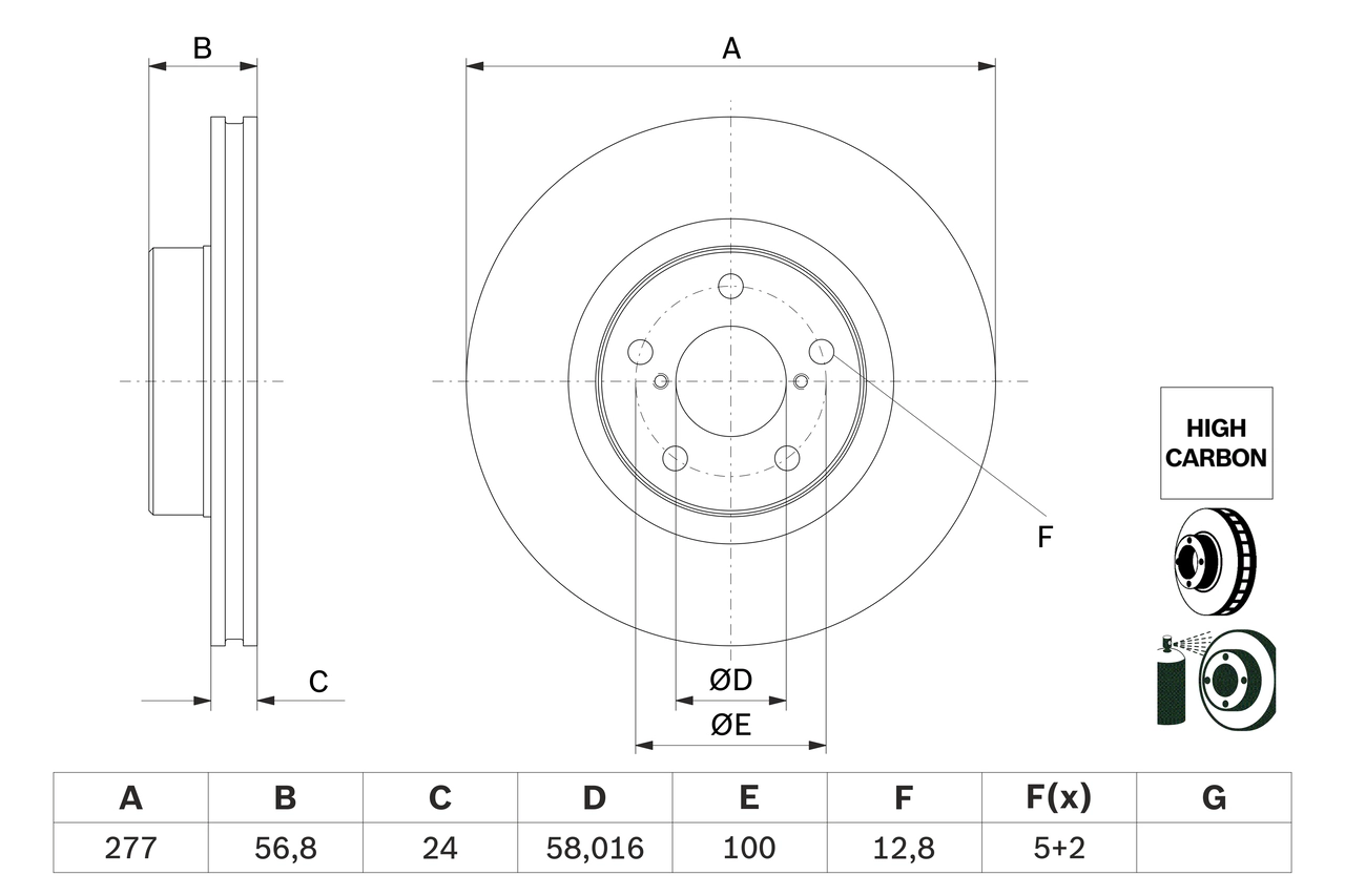 Тормозной диск BOSCH 0 986 479 E69