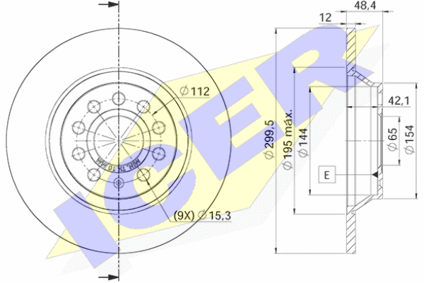 Тормозной диск ICER 78BD5642-2