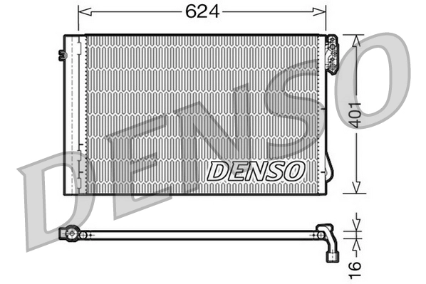 Конденсатор кондиционер DENSO DCN05011