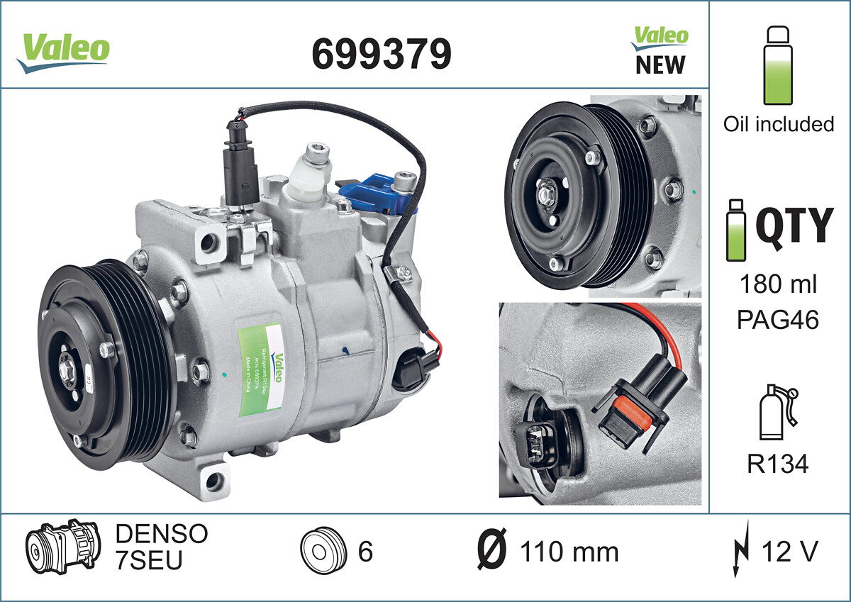 Компрессор кондиционер VALEO 699379