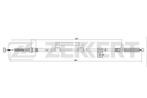 Тросик cтояночный тормоз ZEKKERT BZ-1029