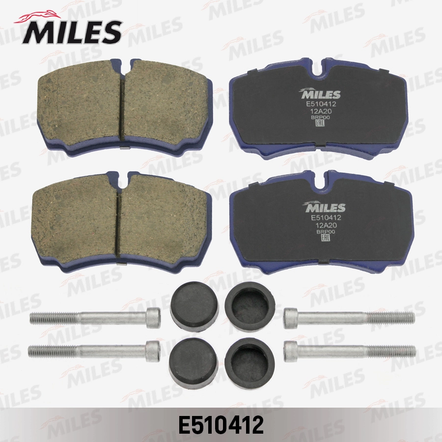 Комплект тормозных колодок дисковый тормоз MILES E510412