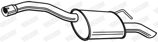 Глушитель выхлопных газов конечный WALKER PRODUCTS 24128