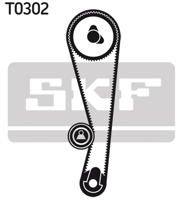 Комплект ремня грм SKF VKMA 96202