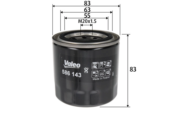 Масляный фильтр VALEO 586143