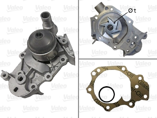 Водяной насос охлаждение двигателя VALEO 506580