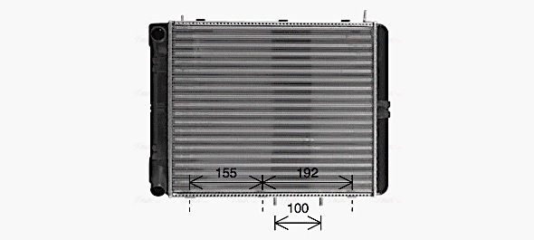 Радиатор охлаждение двигателя AVA QUALITY COOLING LA2028