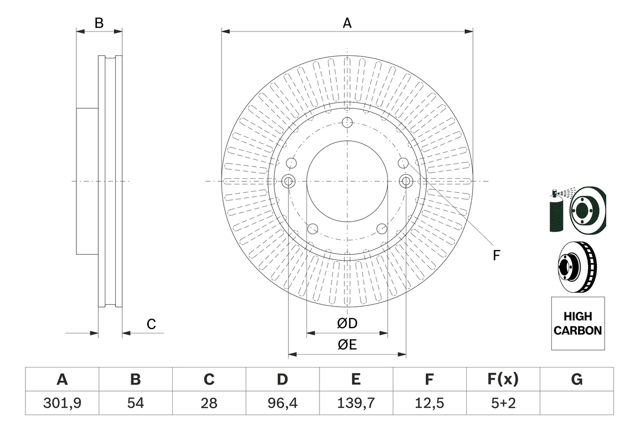 Тормозной диск BOSCH 0 986 479 F20