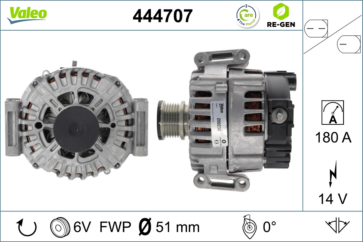 Генератор VALEO 444707