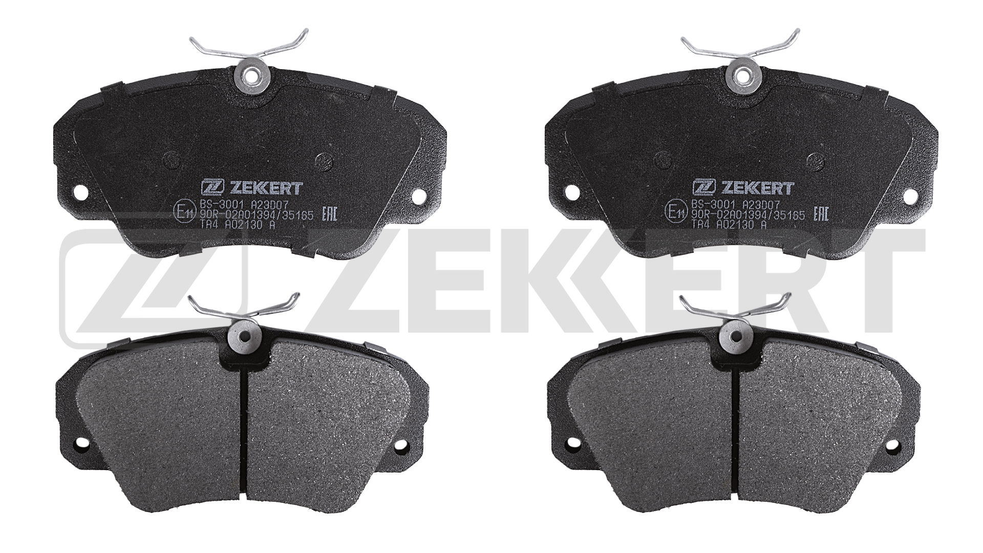 Комплект тормозных колодок дисковый тормоз ZEKKERT BS-3001