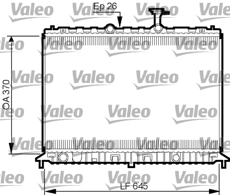 Радиатор охлаждение двигателя VALEO 735501