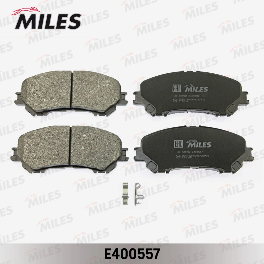 Комплект тормозных колодок дисковый тормоз MILES E400557