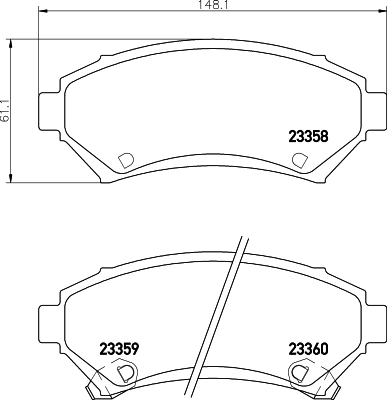 Комплект тормозных колодок дисковый тормоз HELLA/BEHR/PAGID 8DB 355 016-951