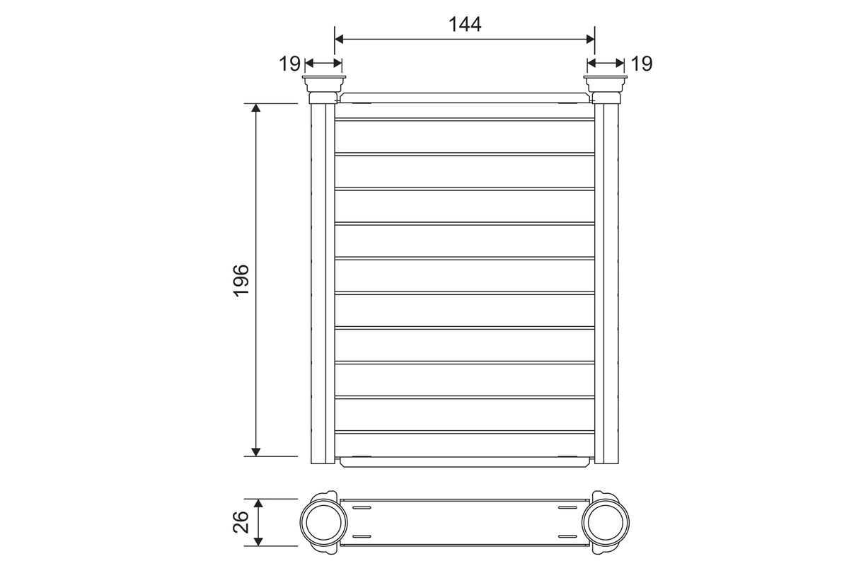 Теплообменник отопление салона VALEO 811589