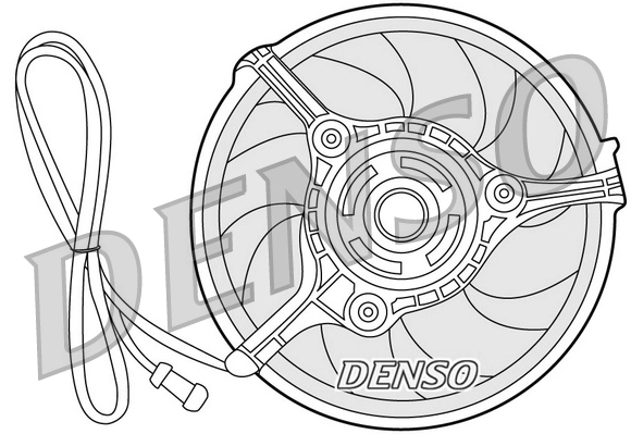 Вентилятор охлаждение двигателя DENSO DER32008