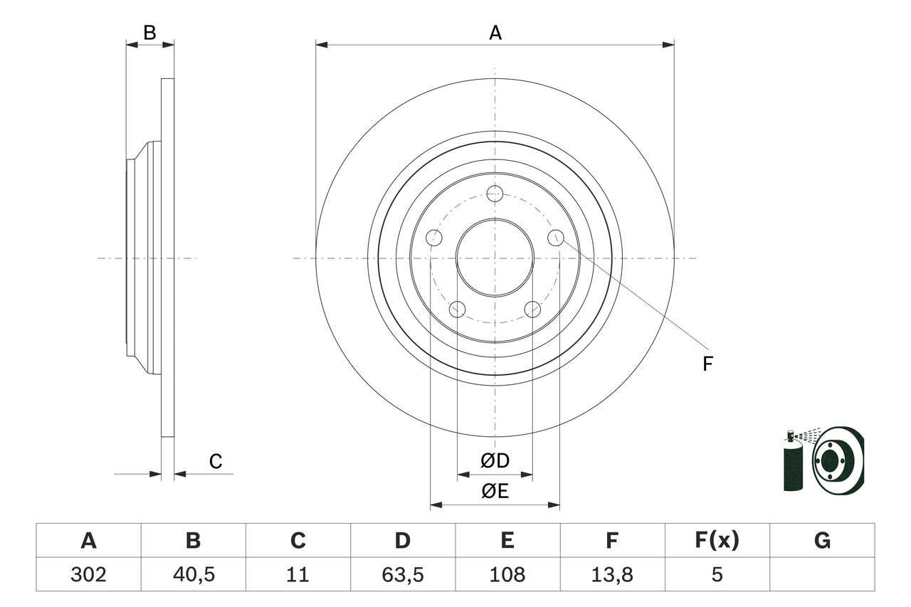 Тормозной диск BOSCH 0 986 479 F79