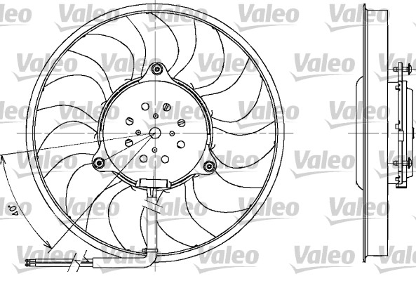 Вентилятор охлаждение двигателя VALEO 698611