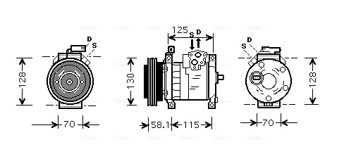 Компрессор кондиционер AVA QUALITY COOLING CRAK094
