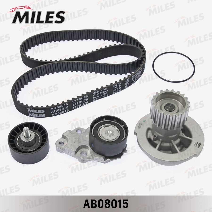 Водяной насос + комплект зубчатого ремня MILES AB08015