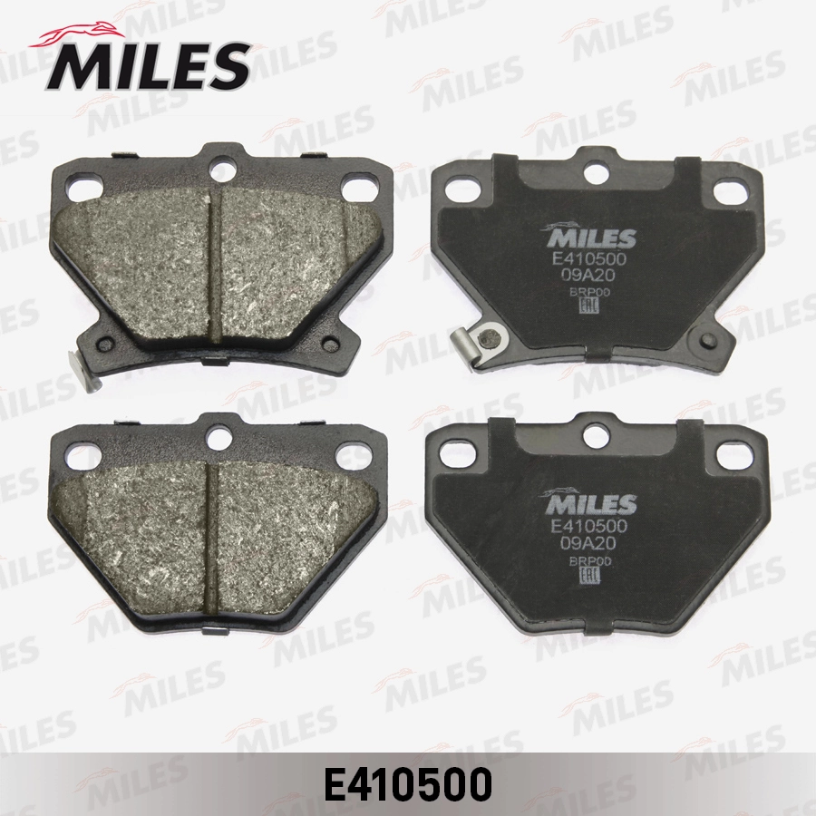 Комплект тормозных колодок дисковый тормоз MILES E410500