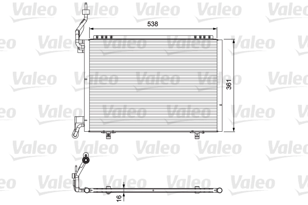 Конденсатор кондиционер VALEO 814074