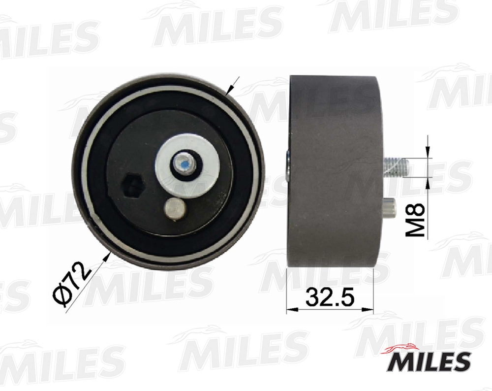 Натяжной ролик ремень грм MILES AG02098