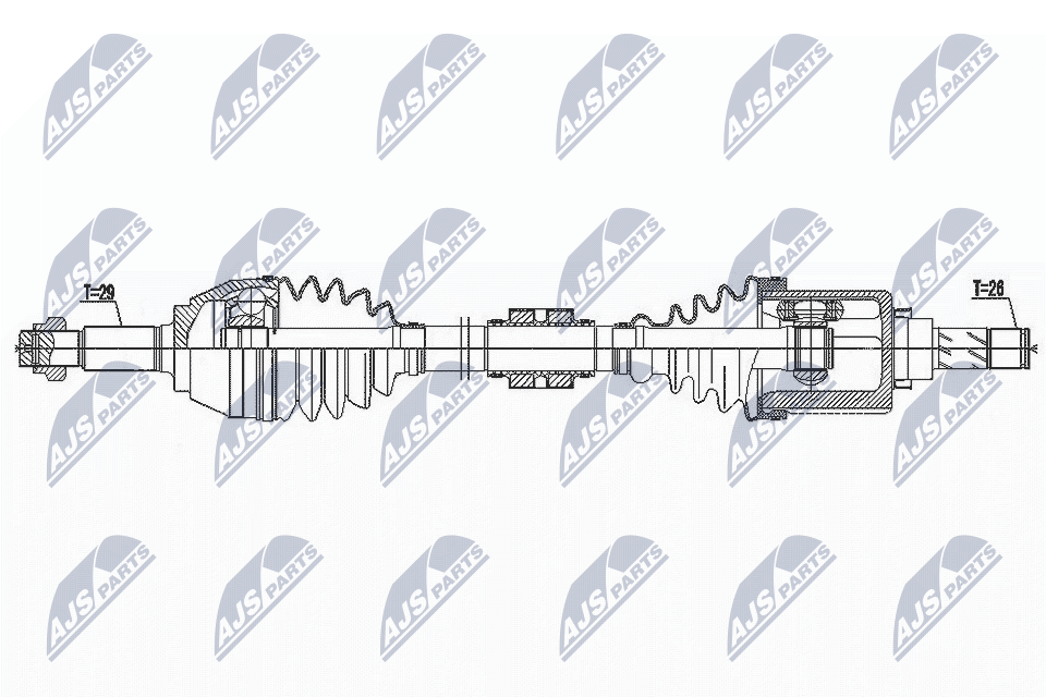 Приводной вал NTY NPW-NS-146