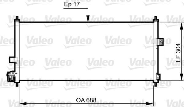Конденсатор кондиционер VALEO 814328