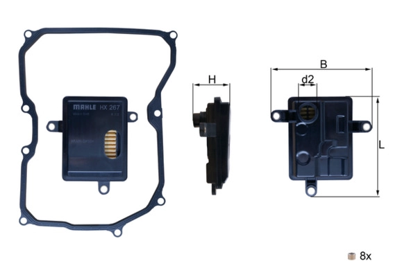 Гидрофильтр автоматическая коробка передач MAHLE/KNECHT HX 267D