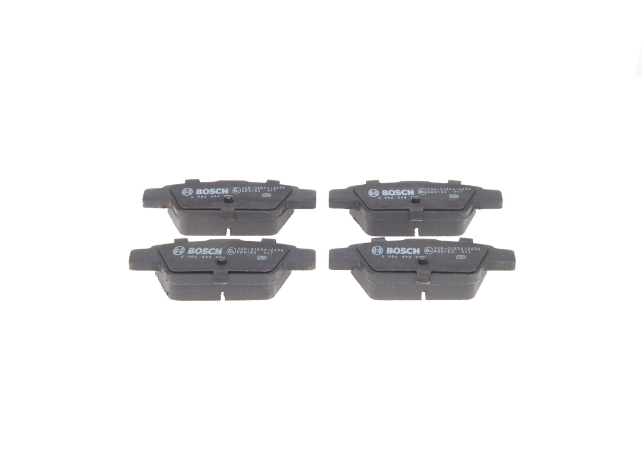 Комплект тормозных колодок дисковый тормоз BOSCH 0 986 494 926