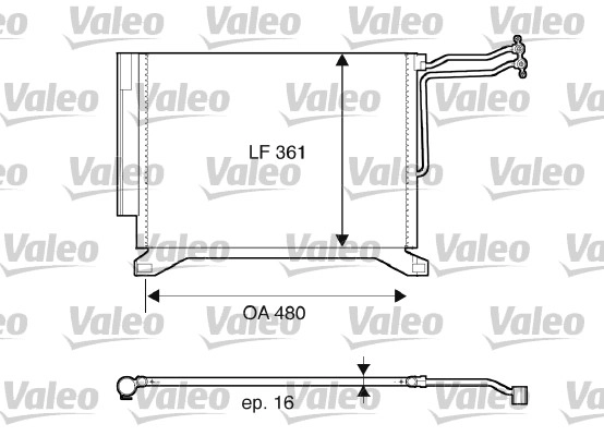 Конденсатор кондиционер VALEO 817837