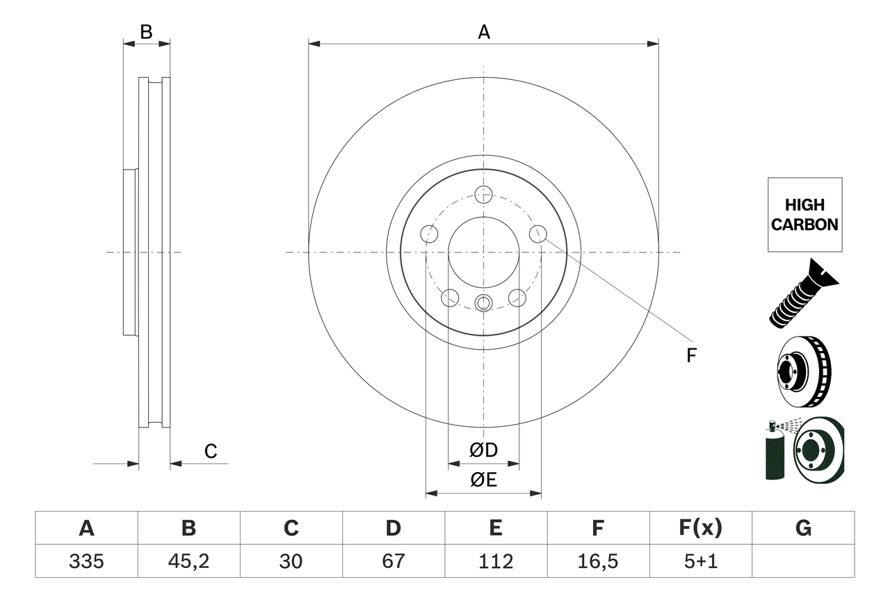 Тормозной диск BOSCH 0 986 479 H10