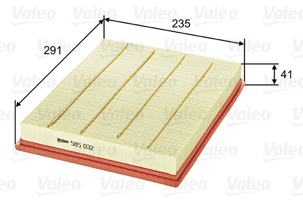 Воздушный фильтр VALEO 585032