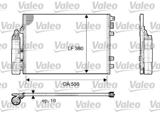 Конденсатор кондиционер VALEO 817661
