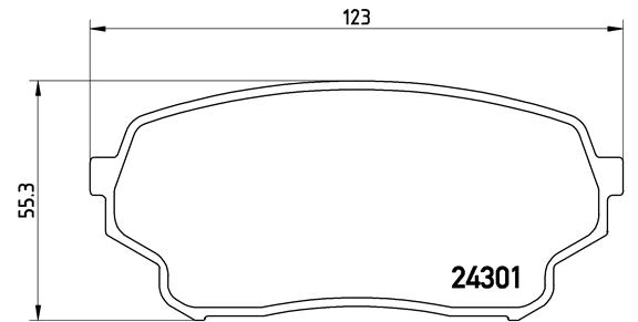 Комплект тормозных колодок дисковый тормоз BREMBO P79019
