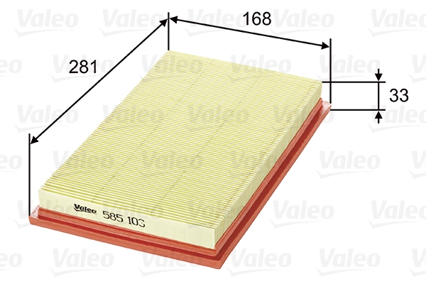 Воздушный фильтр VALEO 585103