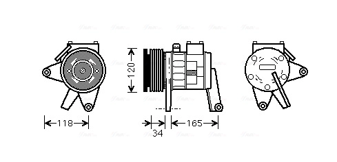 Компрессор кондиционер AVA QUALITY COOLING CRAK063