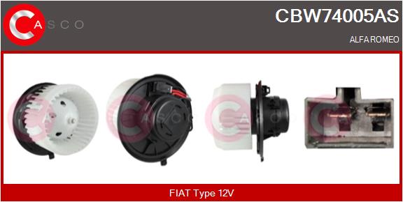 Вентилятор салона CASCO CBW74005AS