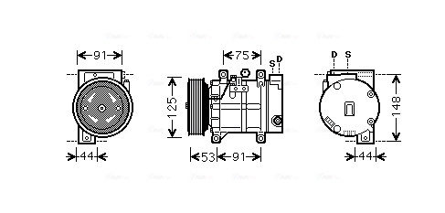 Компрессор кондиционер AVA QUALITY COOLING DNAK259