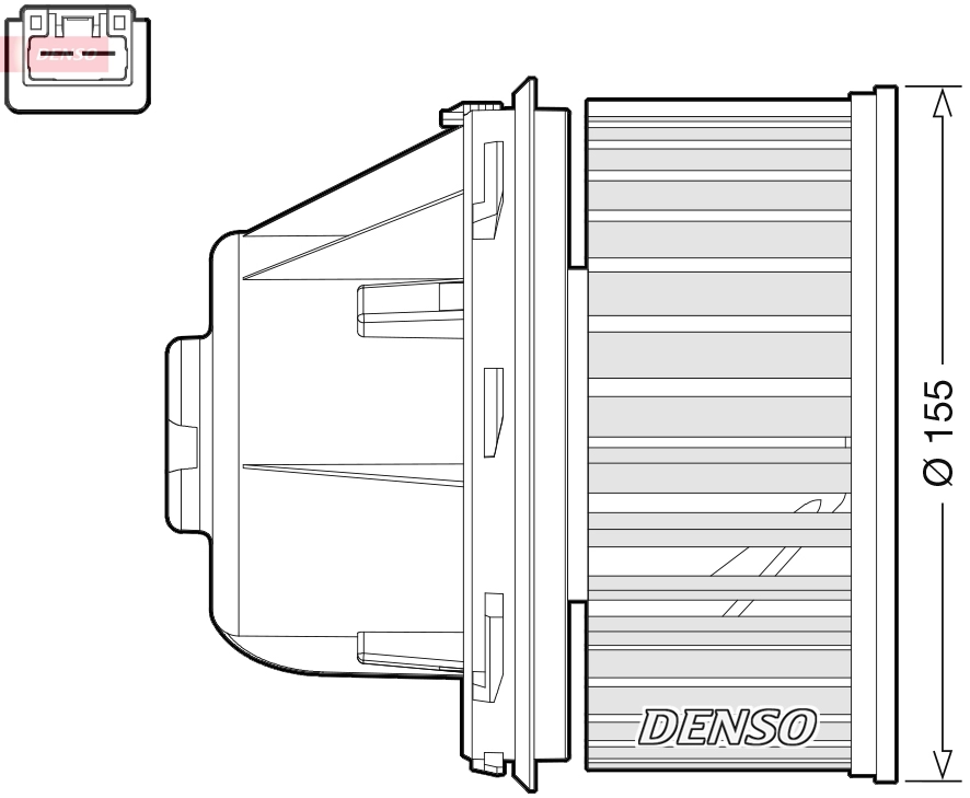 Вентилятор салона DENSO DEA10053