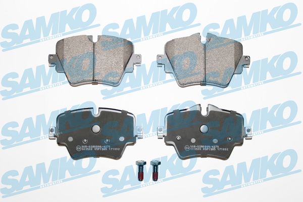 Комплект тормозных колодок дисковый тормоз SAMKO 5SP1985