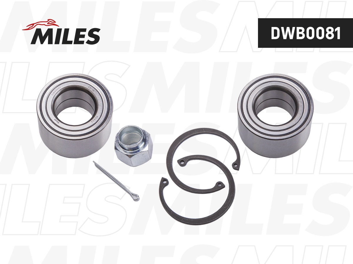 Комплект подшипника ступицы колеса MILES DWB0081