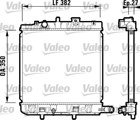 Радиатор охлаждение двигателя VALEO 732726