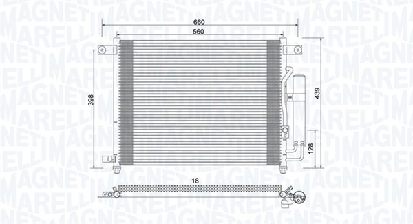 Конденсатор кондиционер MAGNETI MARELLI 350203943000