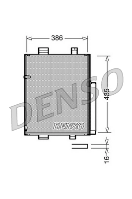 Конденсатор кондиционер DENSO DCN35001