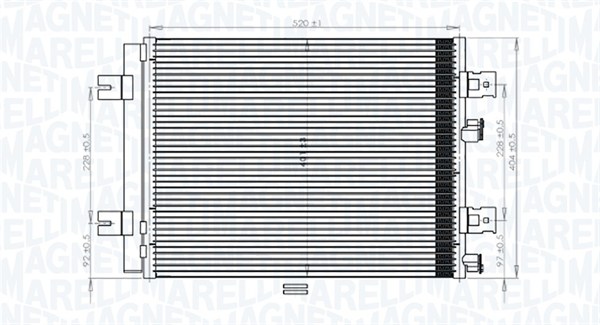 Конденсатор кондиционер MAGNETI MARELLI 350203765000
