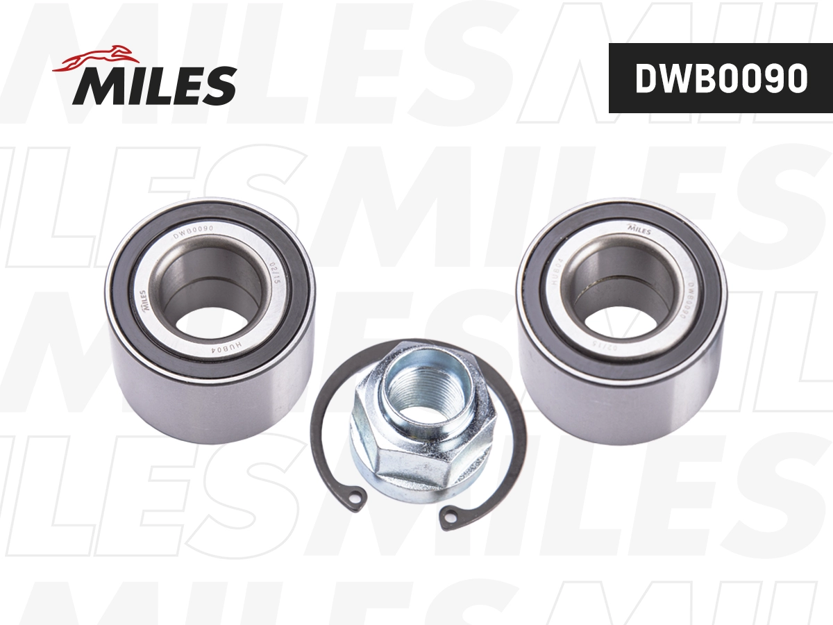 Комплект подшипника ступицы колеса MILES DWB0090