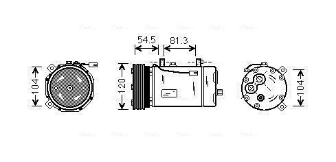 Компрессор кондиционер AVA QUALITY COOLING FDAK307