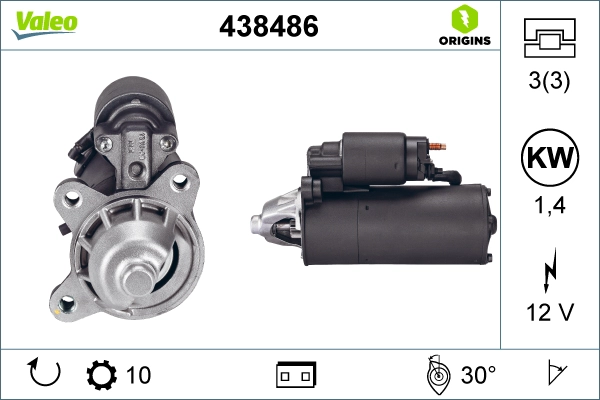Стартер VALEO 438486